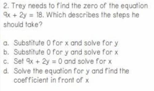 Help, this is a algebra question. Answer ASAP if you know the answer. I will give brainliest to who