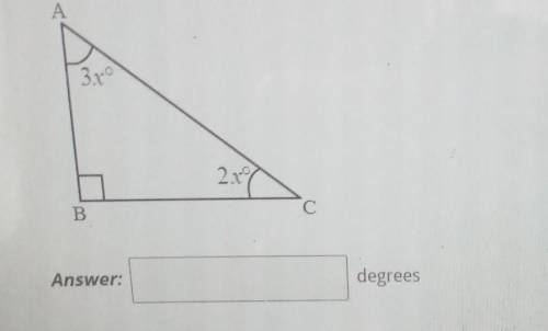 1 i) Consider a triangle ABC shown below. If angle LA = 3r and _C = 2x then find the value of z.