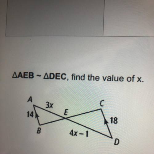 Can somebody please tell me the value of x