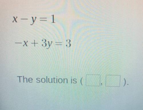 PLEASE HELPP MEE PLEASEEE HELP ME

Solve the system of linear equations by elimin