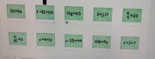 I need help with this but there is a pattern. I need f-92=101, 121=11a, h/15=0, y+4=12, u-25=49, an