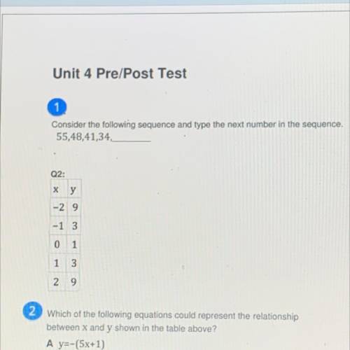 Need help with my test plz just number 1