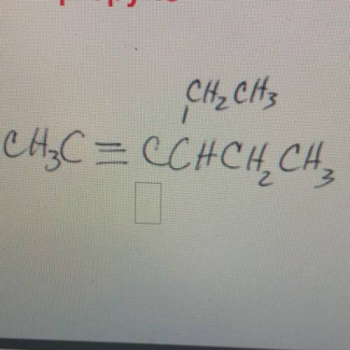 Name the alkyne please help!!