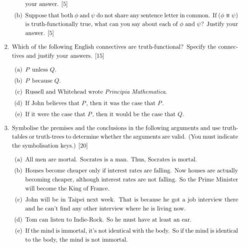 The logic problem 
Please help me 2 and 3