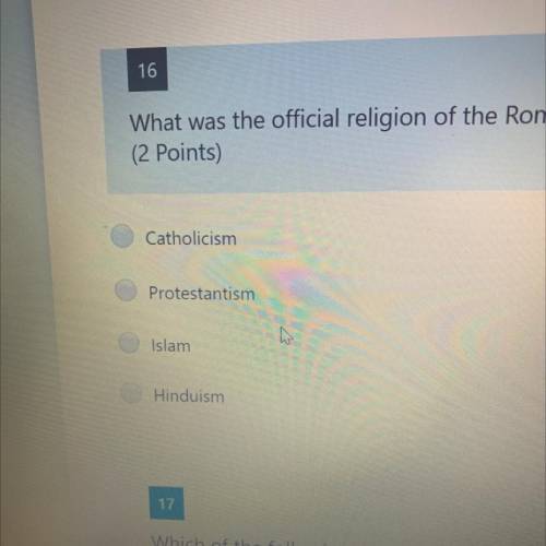 What was the official religion of the Roman Empire start in the 300s