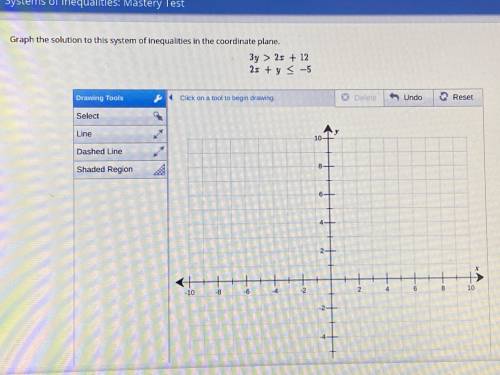 PLZ HELP, Graph The solution to this system of inequalities in the coordinate plane.

WILL MARK BR