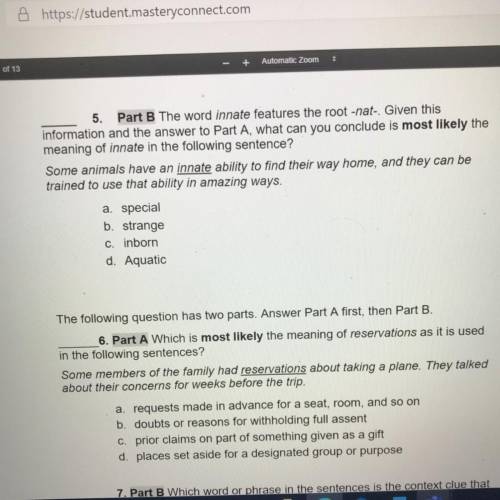 Y’all wanna help me with #5 and #6 ? free point and brainiest... (I need two or three people with t
