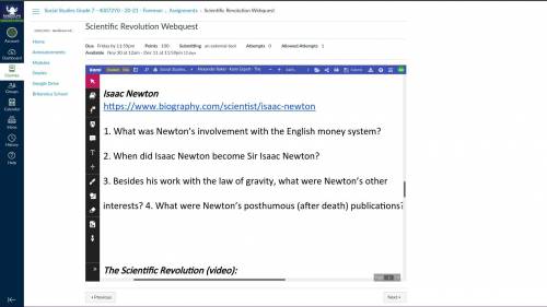 Please help questions are in the file attachment Issac newton.