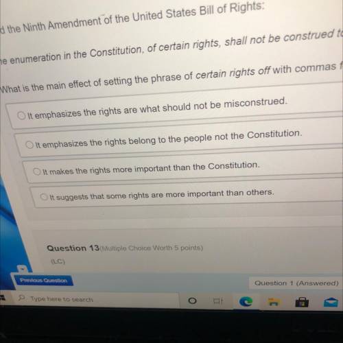 Read the ninth amendment of the United States bill of rights:

“The enumeration in the constitutio