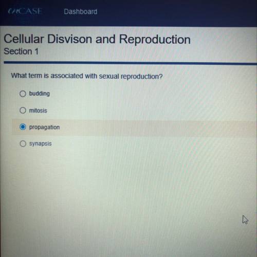 What term is associated with sexual reproduction?