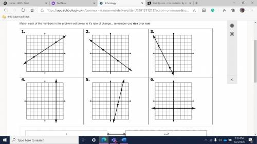 Find each rise over run for each graph
