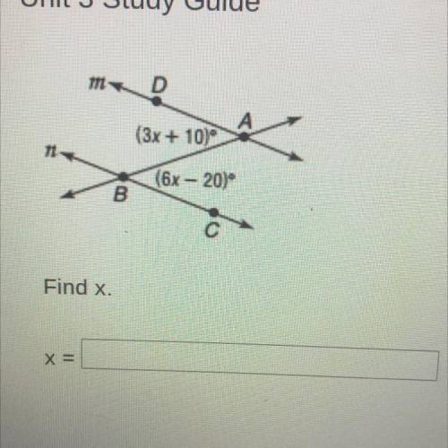 Find x 
X=
Can someone pls help