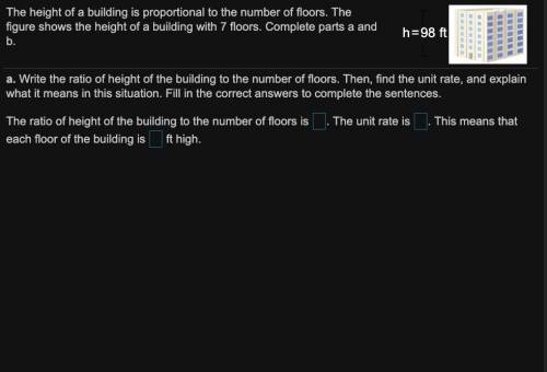 The height of a building is proportional to the number of floors. The figure shows the height of a