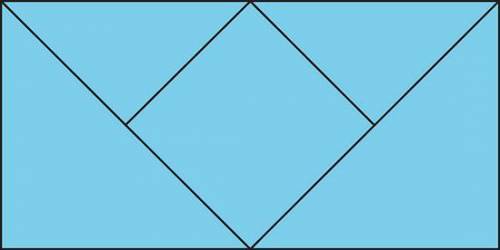 The square in the middle has an area of 1 square unit. What is the area of the entire rectangle in