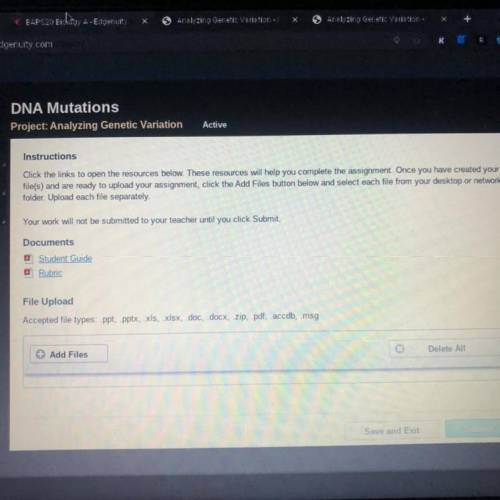 DNA Mutations

Project: Analyzing Genetic Variation
Active
Instructions
Click the links to open th