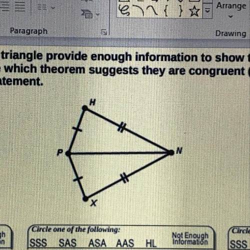 Which theorem is used to prove this triangle is congruent! ?? I’ll give brainliest to whoever answe