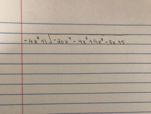 Please help long division polynomial please show step by step
