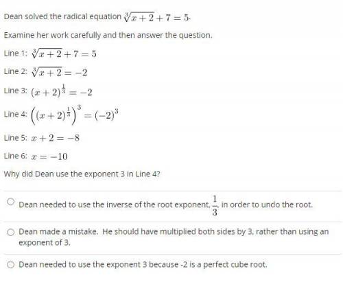 Why did Dean use the exponent 3 in Line 4?