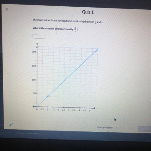 the graph below shows a proportional relationship between y and z what is the constant of proportio