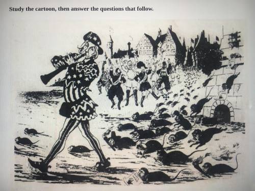 Please help with this Political Cartoon about Immigration.

WHO IS THE MAIN PERSON IN THIS CARTOON