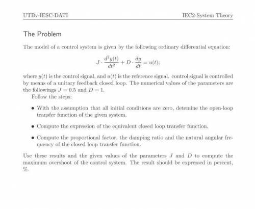 System Theory problem. Can you help me?