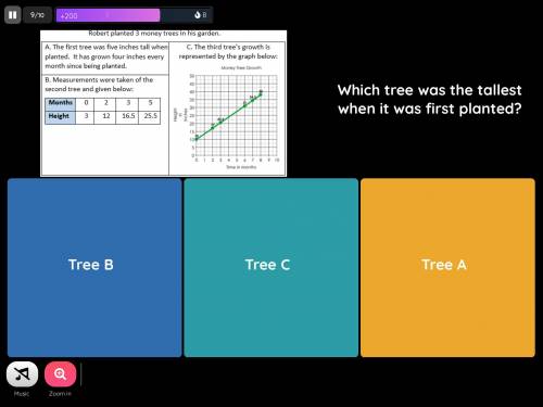 Which tree was the tallest when it was first planted