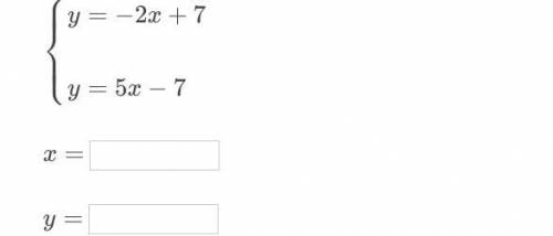 Find the solution to the system of equations.