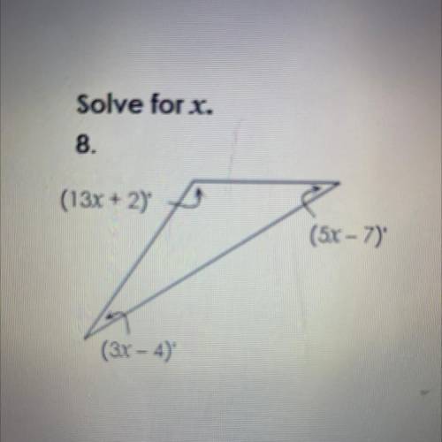 PLEASE HELP
(13x + 2)
(5x - 7)
(3x – 4)