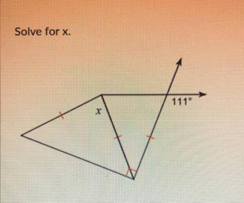 Solve for x???
help me please it looks tricky