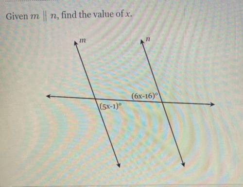 Find the value of x can you help me