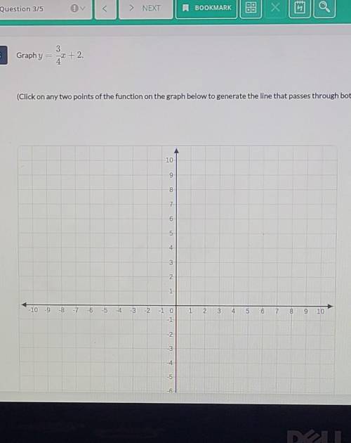 Can someone help me on this please :)Graph y= 3/4 x +2