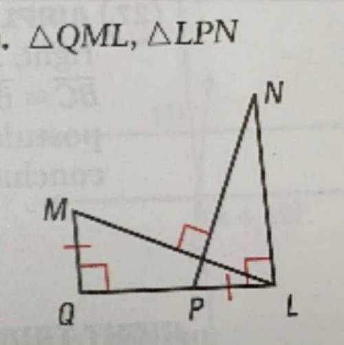 I need to know how these triangles are congruent