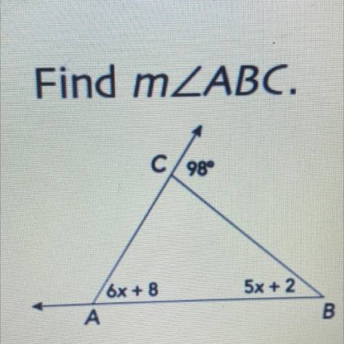 Find m
please help me i’ve been stuck on this problem for 30 minutes!!!