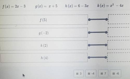 Given the following functions match the correct solution