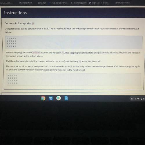 9.6 code Practice

I really need help with this cause this really hard and my brain is fried!
Need