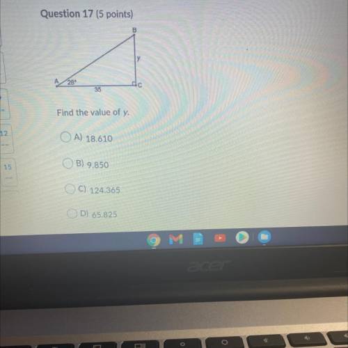 Find the value of Y￼