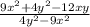 \frac{9x^{2} +4y^{2}-12xy}{4y^2-9x^{2}}