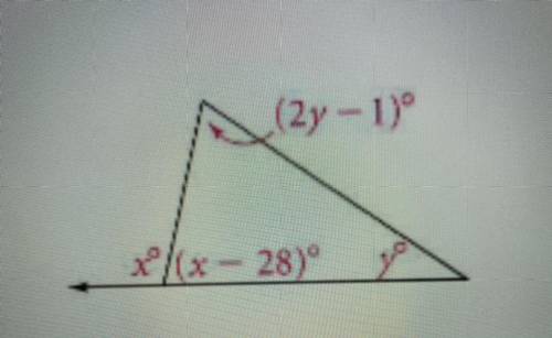 Find the measure of each angle equivalent to the algebraic expression.