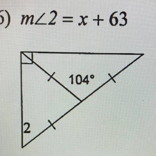 M<2 = x + 63 there’s an picture