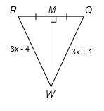 I need to find RW for this geometry problem