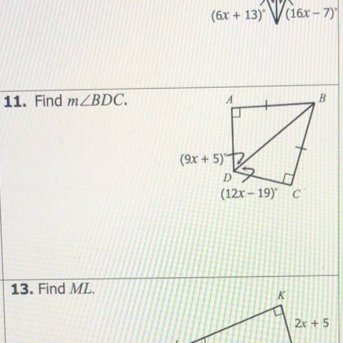 Find measure of angle BDC