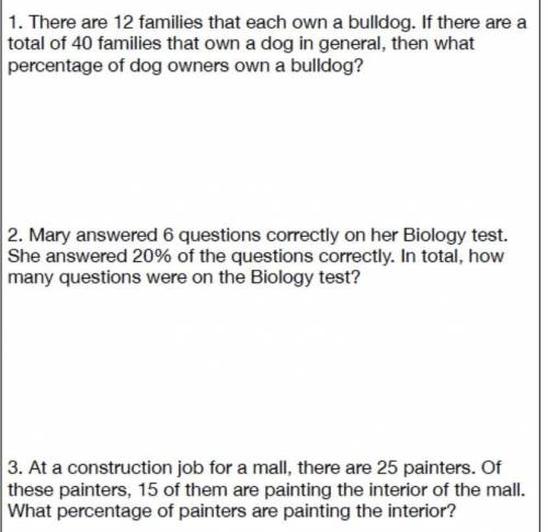 6th grade math :) only 3 questions