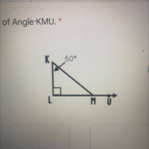 Find the measure of angle KMU