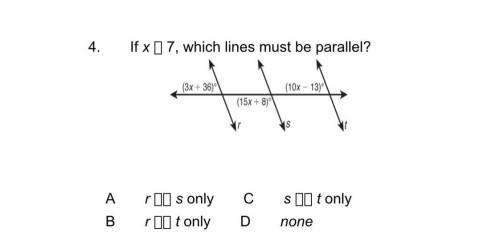 Which lines must be parallel