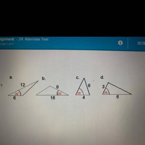 Which triangles are similar