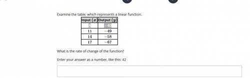I need help with This rate of change question