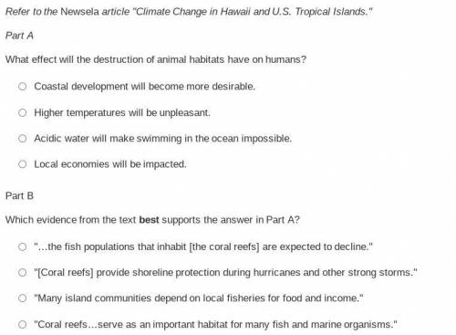 Refer to the Newsela article Climate Change in Hawaii and U.S. Tropical Islands.
