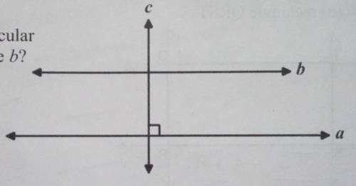 Lines a and b are parallel. Line c is perpendicular to line a. Must it also be perpendicular to lin