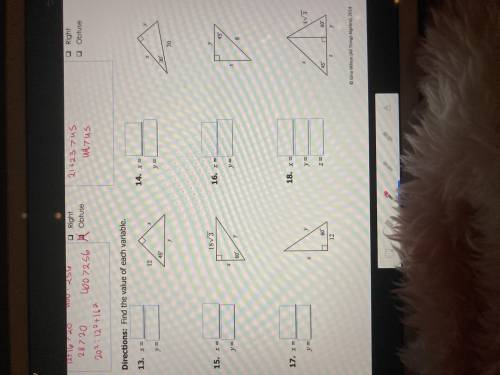 Can i get some help with my right angle trigonometry?