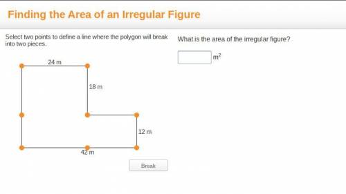 What is the area of the irregular figure?
_____ m2
